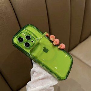 iPhone 13 Green Transparent Phone Case